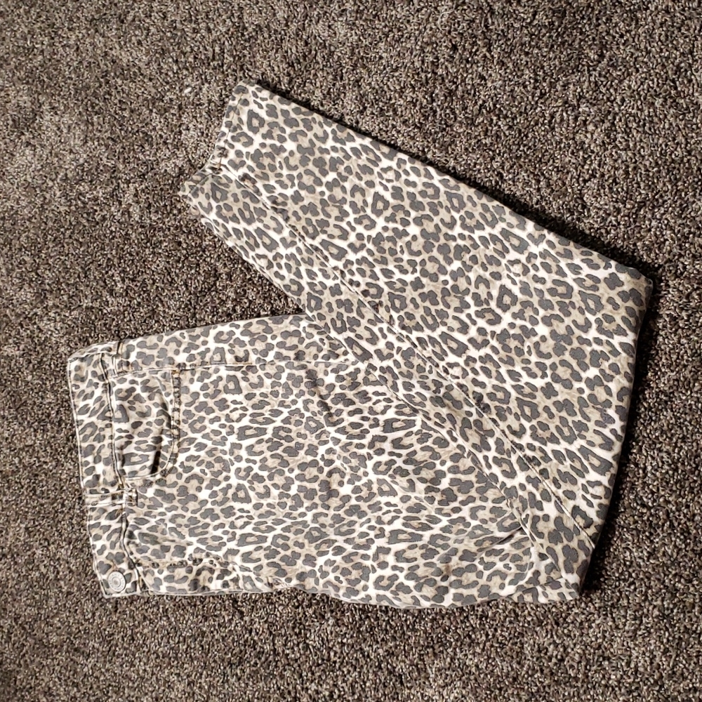 AMERICAN EAGLE Hi-Rise Stretch Jegging Leopard Print Skinny Women's Size 18